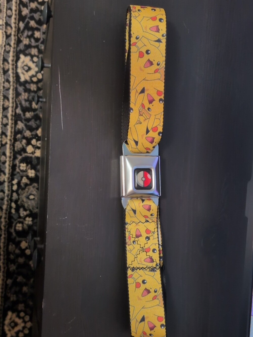 Buckle-Down Yellow Pikachu Pattern Seatbelt Belt